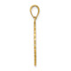14K JAMAICA and Palm Tree Disk Charm K7516