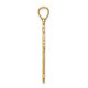 14K Satin and Polished Faith Cross Pendant K6246