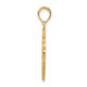 14K JAMAICA Palm Tree Circle Charm K7519