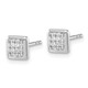 10k White Gold Diamond Post Earrings EM5471-010-1WA