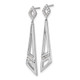 14K White Gold Lab Grown Diamond VS/SI FGH Triangles Post Dangle Ear EM9113-032-WLG