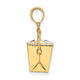 14K 3-D Enameled Moveable Chinese Take-Out Box Charm K6807