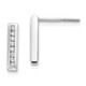 14K White Gold Lab Grown VS/SI FGH Dia Vertical Bar Post Earrings EM9644-016-WLG