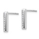 14K White Gold Lab Grown VS/SI FGH Dia Vertical Bar Post Earrings EM9644-016-WLG