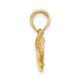 14K Hands Holding Heart Charm K7110