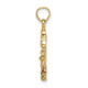 14K Multi Enamel MY GARDEN Post Flower Charm K6827
