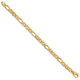 14K 8.25 inch 6.5mm Solid Hand Polished Fancy Flat Anchor Link with Fancy Lobster Clasp Bracelet FL438-8.25