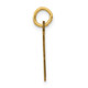 14k Small Elongated Number 98 Charm LES98
