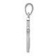14K White Gold Polished Cross With Tapered Ends Pendant K5530W