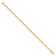 14K Polished Fancy Rectangle Link 7.5in Bracelet FB1885-7.5
