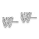 14K White Gold Butterfly Post Earrings K4418W
