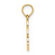 14K Textured NAGS HEAD w/ Dolphin Charm K8041