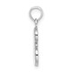 14KW White Gold Script Letter E Initial Pendant K6422WE