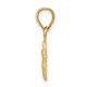14k Satin & D/C Our Lady of Guadalupe Pendant K6347