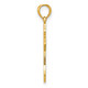 14K Polished Passion Cross W/Lace Center Pendant K5457