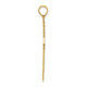 14K Arrow Tip Cross W/ Cross Accents Charm K8527