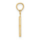 14k Polished Number 8 Pendant NU08