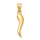 14k Italian Horn Pendant K5926