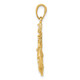 14k Medium Anchor w/Wheel Pendant K3080