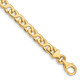 14K 8 inch 6.2mm Hand Polished Fancy Link with Fancy Lobster Clasp Bracelet LK170-8