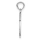 14K White Gold Enamel BIG-LITTLE SISTER Break Apart Heart Charm K6640W