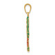 14k Enameled Palm Tree Pendant K2897