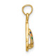 14k  3D W/ Multi-Color Enamel Double Flip-Flop Charm K6663