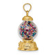 14K 3-D Moveable Gumball Machine Glass Pendant K7307