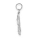 14K White Gold Stingray Charm K7521W
