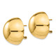 14k Omega Clip 24mm Half Ball Earrings H918