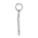 14KW White Gold Script Letter T Initial Pendant K6422WT