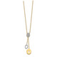 14k Diamond Circles 18 inch Dangle Necklace PM4704-010-YA