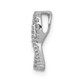 14k White Gold Awareness 1/10ct. Diamond Slide Pendant PM5186-010-WA