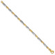 14K Two-tone 8.5 inch 5mm Hand Polished Fancy Link with Fancy Lobster Clasp Bracelet LK698-8