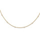14k Diamond Station Cable Necklace PM1007-055-YA-20
