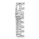 14k White Gold Diamond Cross Chain Slide Mounting PM4951-075-W