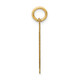 14k Medium Satin Number 40 Charm LSM40