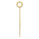 14k Plain Polished Large Girl Charm M116