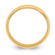 14k Yellow Gold 6mm Milgrain Half Round Wedding Band Size 6.5 M060-6.5