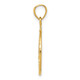 14k Polished and Diamond-cut Masonic Symbol Pendant K6116
