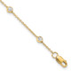True Origin 14K 3/8 carat Lab Grown Diamond VS/SI  D E F  7 Station 7 Inch Bracelet PM1008-040-YLD-7
