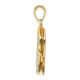 14K w/ Enamel 3-D Pledge Of Allegiance Flag Book Charm K6697