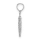 14K White Gold 3-D Mini Seahorse Charm K7478W