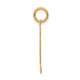 14k Medium Polished Number 12 Charm LM12