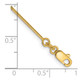 14K 10 inch .8mm Octagonal Snake with Lobster Clasp Anklet OSA100-10