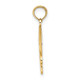 14K #1 Football w/ Helmet Charm K8777