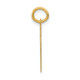 14k Small Polished Number 47 Charm LS47