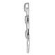 14k White Gold 1/6ct. Diamond Fancy Square Dangle Pendant PM3720-015-WA