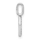 14K White Gold Diamond Lower Case Letter E Initial Pendant PM8368E-009-WA