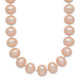 14k 8-9mm Pink Near Round Freshwater Cultured Pearl Necklace PPN080-28